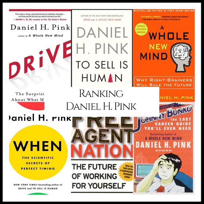 Ranking Author Daniel H. Pink’s Best Books (A Bibliography Countdown)